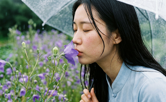 장마비 속 고운 자태를 드러낸 '청도라지 꽃'0